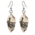 She's Choosing Newport, Rhode Island Earrings | Charcoal Gesture | S916