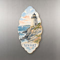 She's Choosing Newport, Rhode Island Magnet | Restrained Watercolor | S917-M