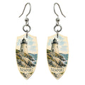 She's Choosing Newport, Rhode Island Earrings | Pen and Watercolor Wash | S918