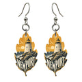She's Choosing Newport, Rhode Island Earrings | Typographic Illustration | S922