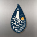 She's Choosing Portland, Maine Magnet | Negative-Space Silhouette | S925-M