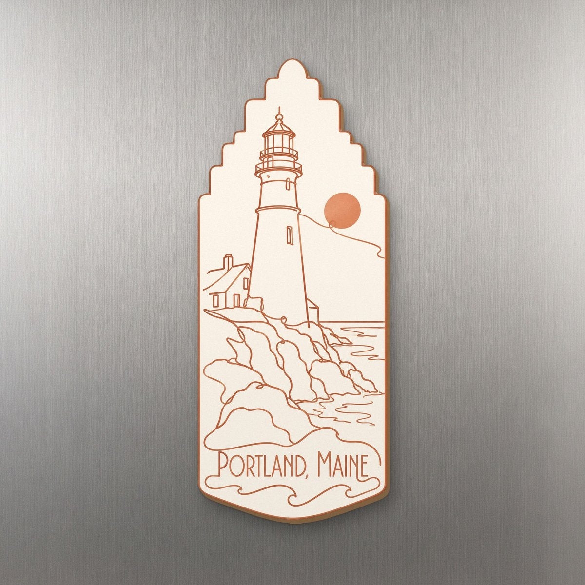 She's Choosing Portland, Maine Magnet | Continuous-Line Drawing | S926-M