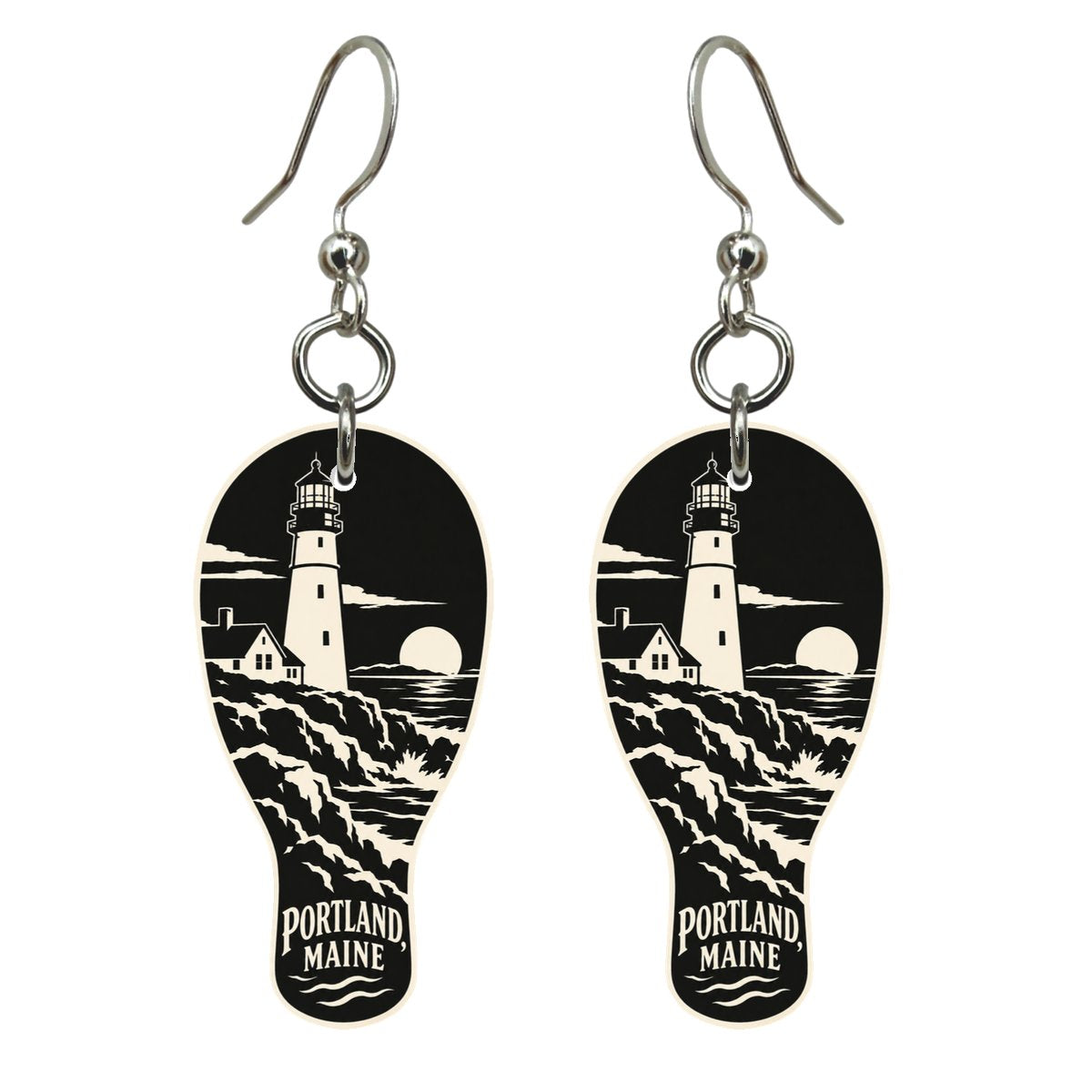 She's Choosing Portland, Maine Earrings | Notan | S928