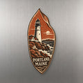She's Choosing Portland, Maine Magnet | Woodcut | S930-M