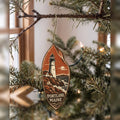 She's Choosing Portland, Maine Ornament | Woodcut | S930-O