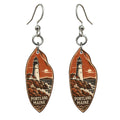 She's Choosing Portland, Maine Earrings | Woodcut | S930