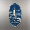She's Choosing Portland, Maine Magnet | Cyanotype-Inspired | S931-M