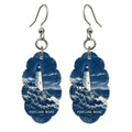 She's Choosing Portland, Maine Earrings | Cyanotype-Inspired | S931