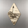She's Choosing Portland, Maine Magnet | Etching-Inspired Linework | S932-M