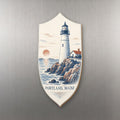 She's Choosing Portland, Maine Magnet | Sparse Pointillism | S933-M