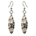 She's Choosing Portland, Maine Earrings | Charcoal Gesture | S935