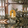 She's Choosing Portland, Maine Ornament | Typographic Illustration | S941-O