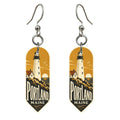She's Choosing Portland, Maine Earrings | Typographic Illustration | S941