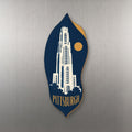 She's Choosing Pittsburgh Magnet | Negative-Space Silhouette | S943-M