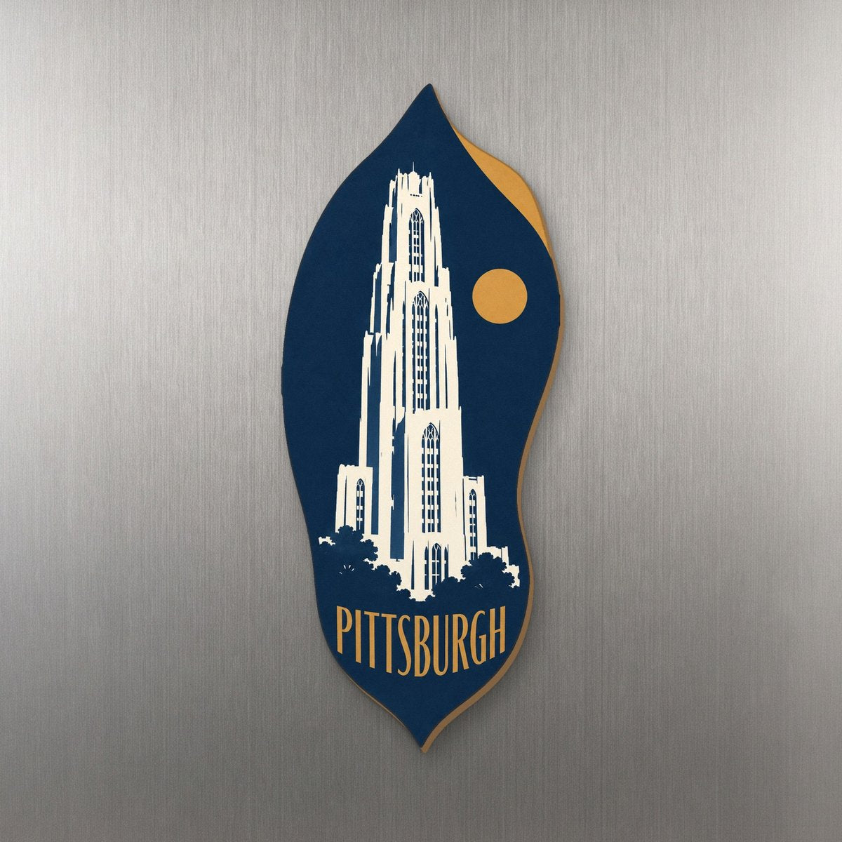 She's Choosing Pittsburgh Magnet | Negative-Space Silhouette | S943-M