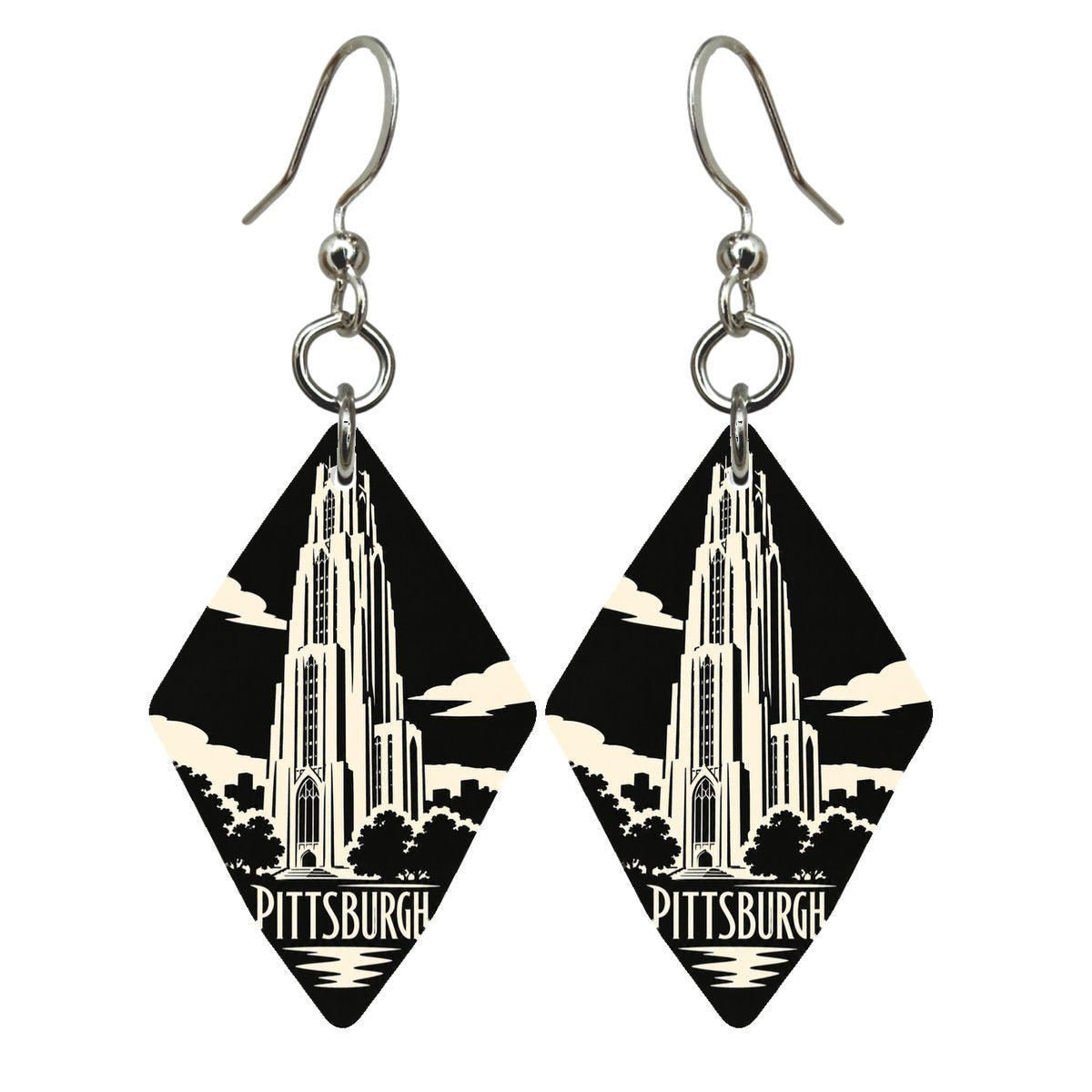 She's Choosing Pittsburgh Earrings | Notan | S946
