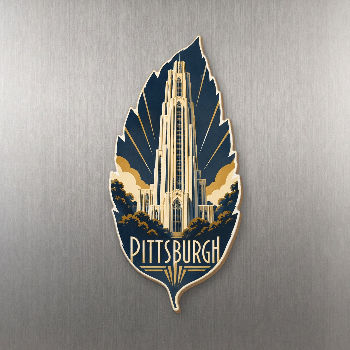 She's Choosing Pittsburgh Magnet | Art Deco | S947-M