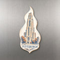 She's Choosing Pittsburgh Magnet | Sparse Pointillism | S951-M