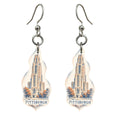 She's Choosing Pittsburgh Earrings | Sparse Pointillism | S951