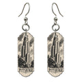 She's Choosing Pittsburgh Earrings | Charcoal Gesture | S953