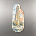 She's Choosing Pittsburgh Magnet | Restrained Watercolor | S954-M