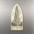 She's Choosing Pittsburgh Magnet | Pen and Watercolor Wash | S955-M