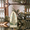 She's Choosing Pittsburgh Ornament | Pen and Watercolor Wash | S955-O