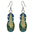 She's Choosing Pittsburgh Earrings | Cloisonné-Inspired Graphic | S958