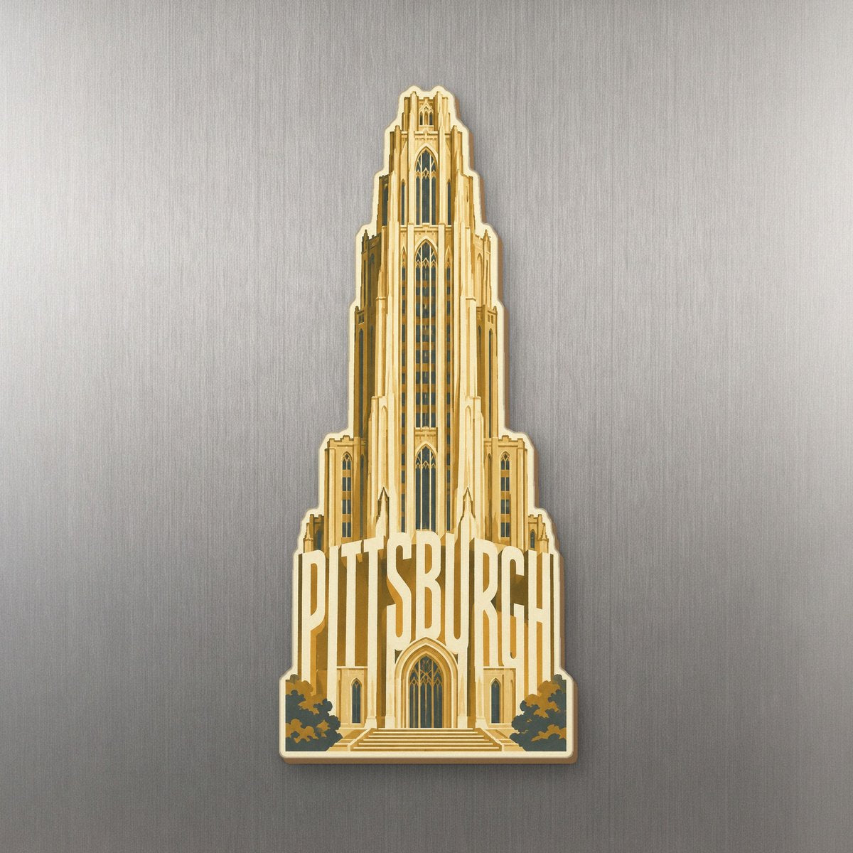 She's Choosing Pittsburgh Magnet | Typographic Illustration | S959-M