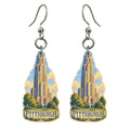 She's Choosing Pittsburgh Earrings | Colored Pencil over Gouache | S960