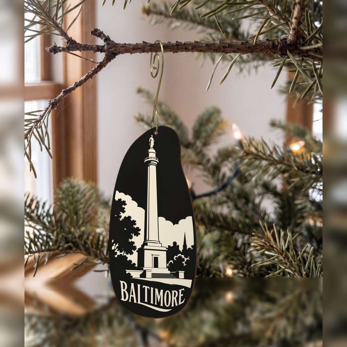 She's Choosing Baltimore Ornament | Notan | S964-O