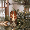 She's Choosing Baltimore Ornament | Woodcut | S966-O
