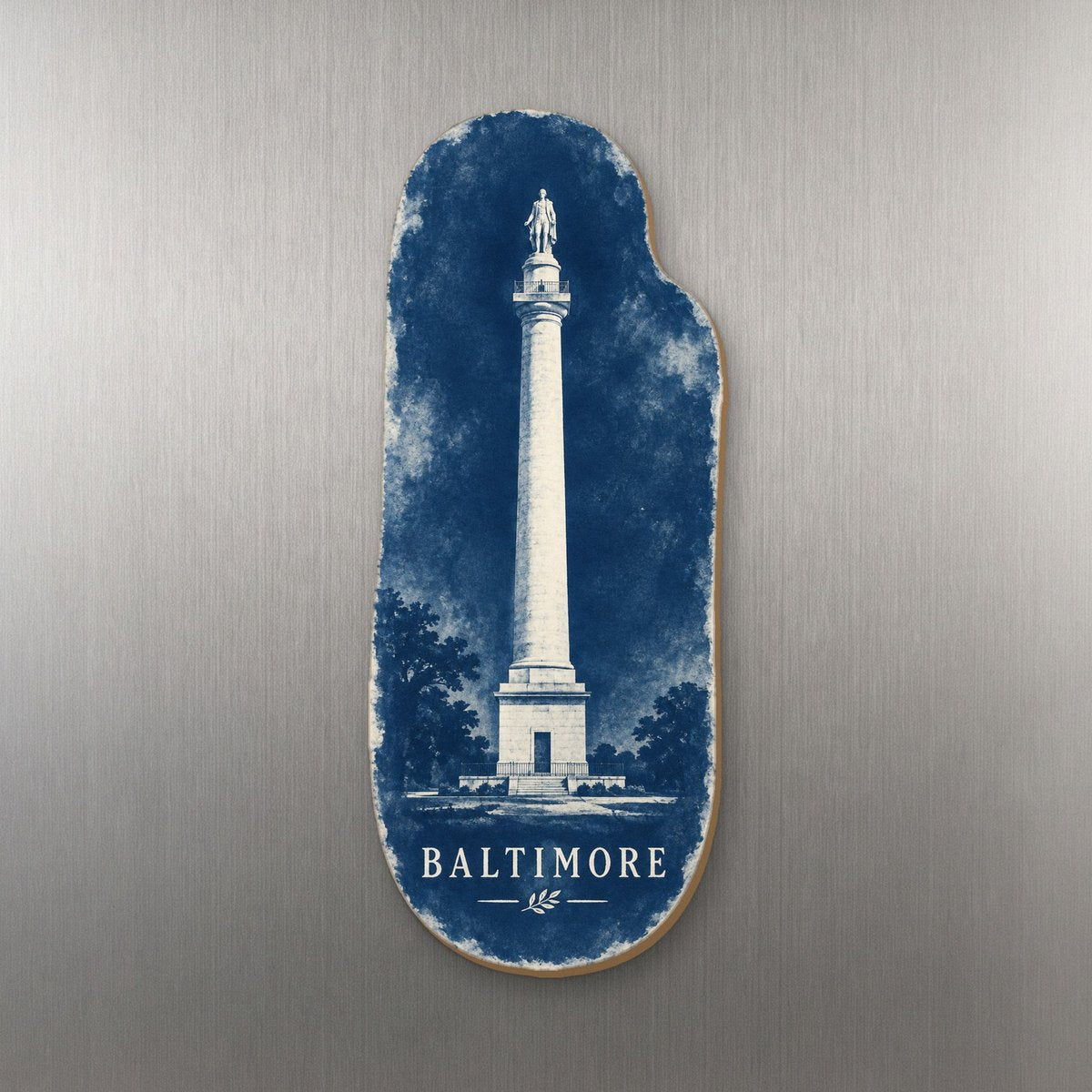 She's Choosing Baltimore Magnet | Cyanotype-Inspired | S967-M