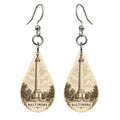 She's Choosing Baltimore Earrings | Etching-Inspired Linework | S968