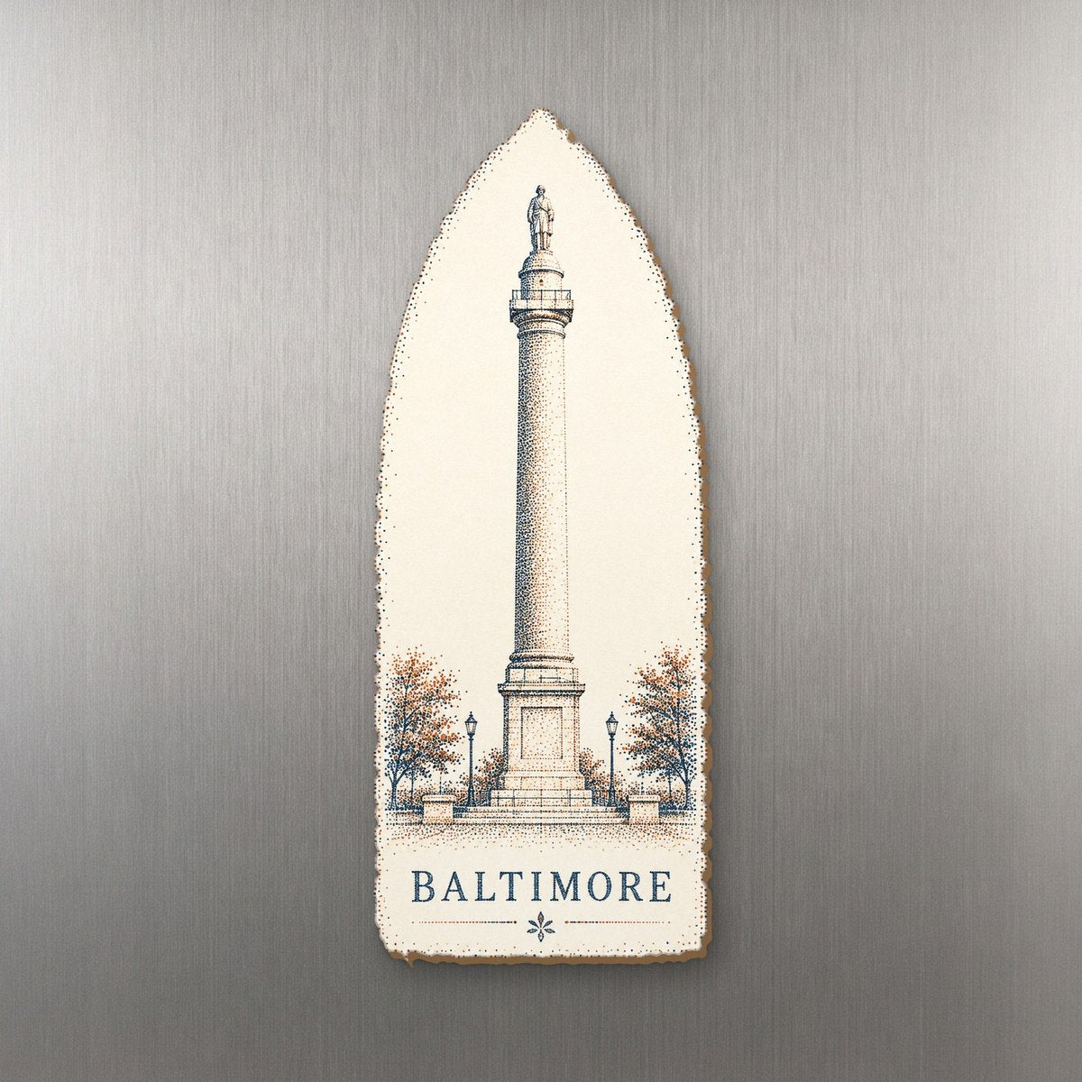She's Choosing Baltimore Magnet | Sparse Pointillism | S969-M