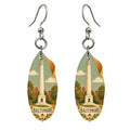 She's Choosing Baltimore Earrings | Naive Folk Painting | S974