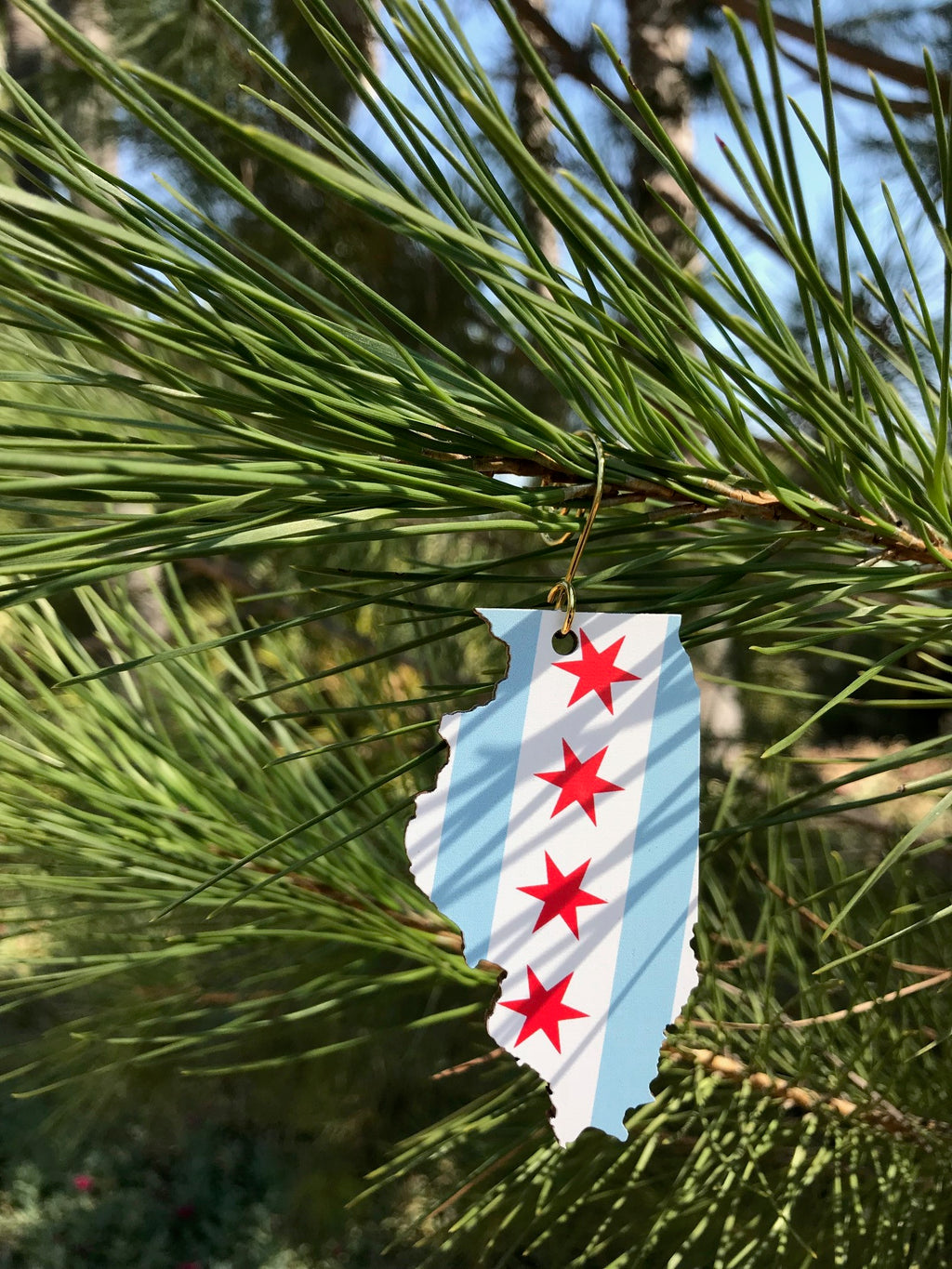 Chicago Flag Ornament #S998