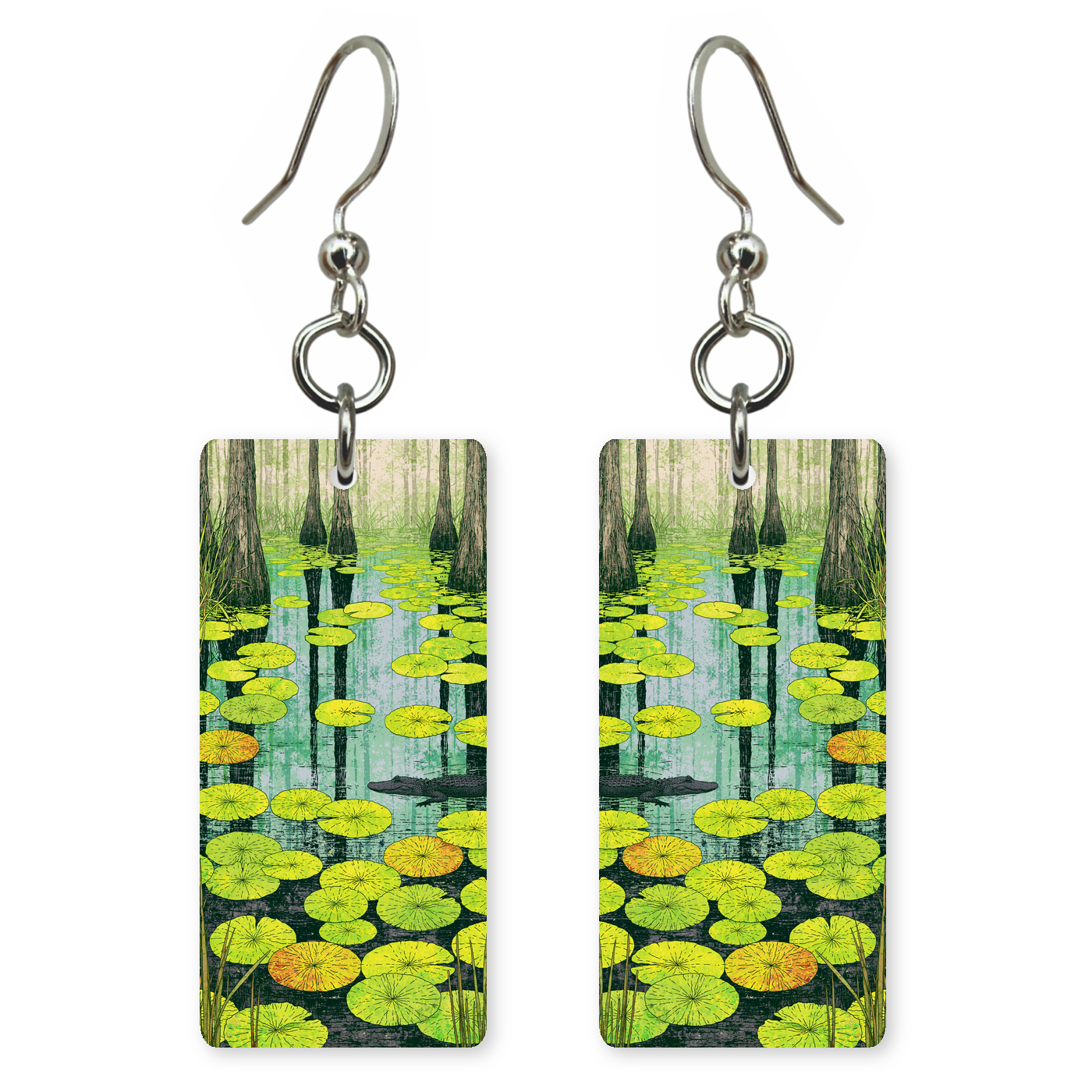 She's Choosing Georgia Earrings | Cypress Swamp Gator