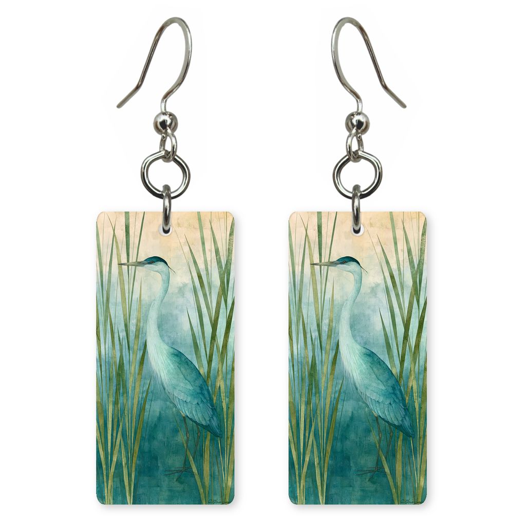 She's Choosing Georgia Earrings | Blue Heron Reeds