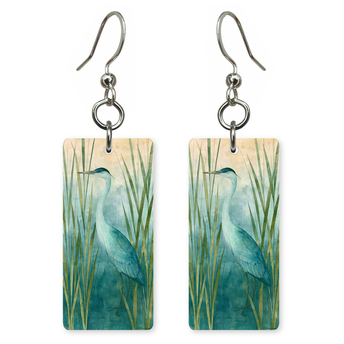 She's Choosing Georgia Earrings | Blue Heron Reeds