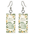 Magnolia Frame — She's Choosing earrings, shown as a pair