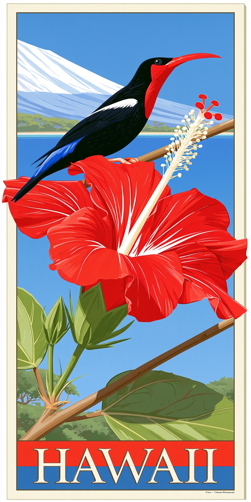 She's Choosing Hawaii Earrings | Red Hibiscus | SC11B1