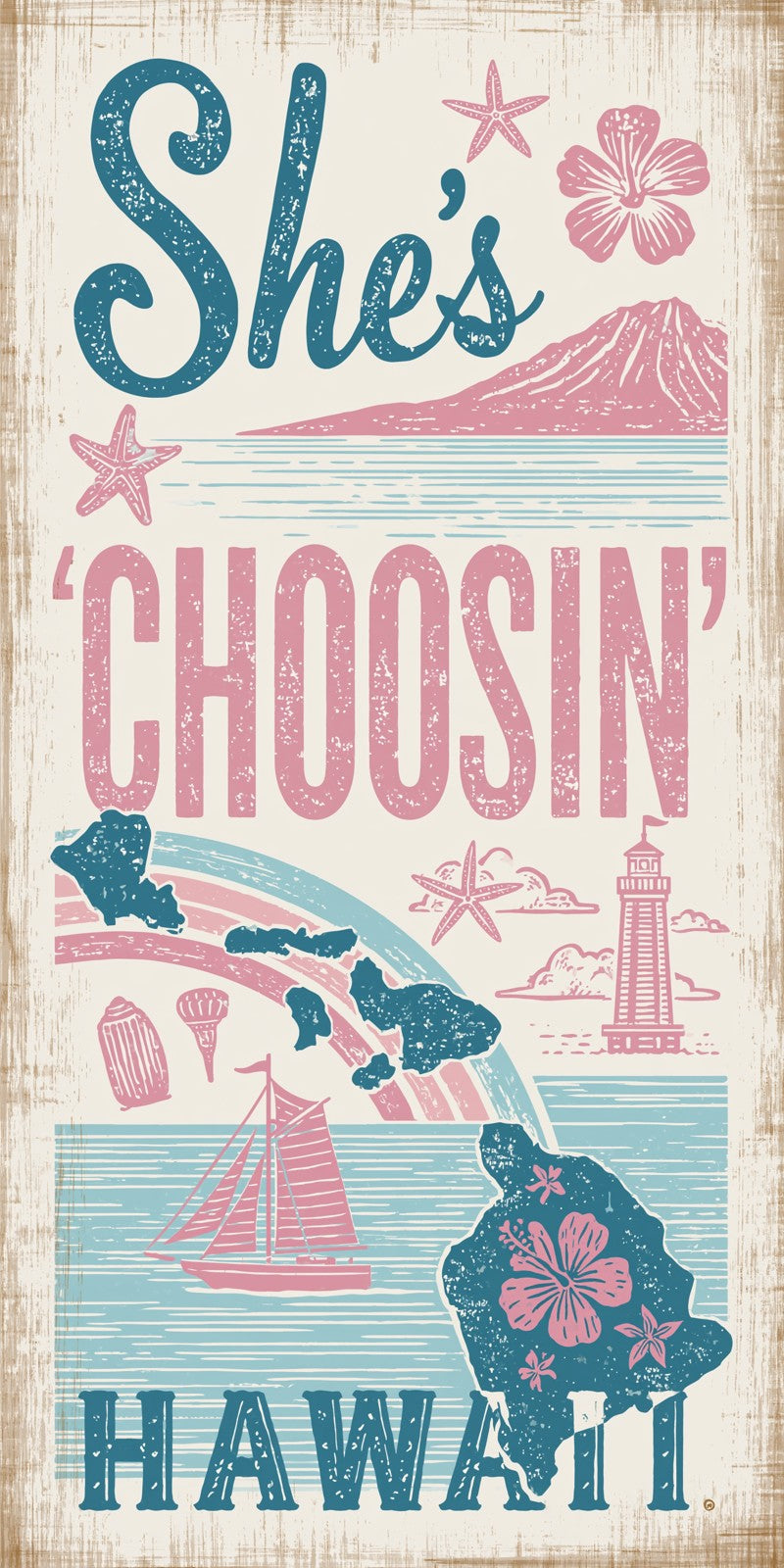 She's Choosing Hawaii Earrings | Hawaii Postcard | SC11B5