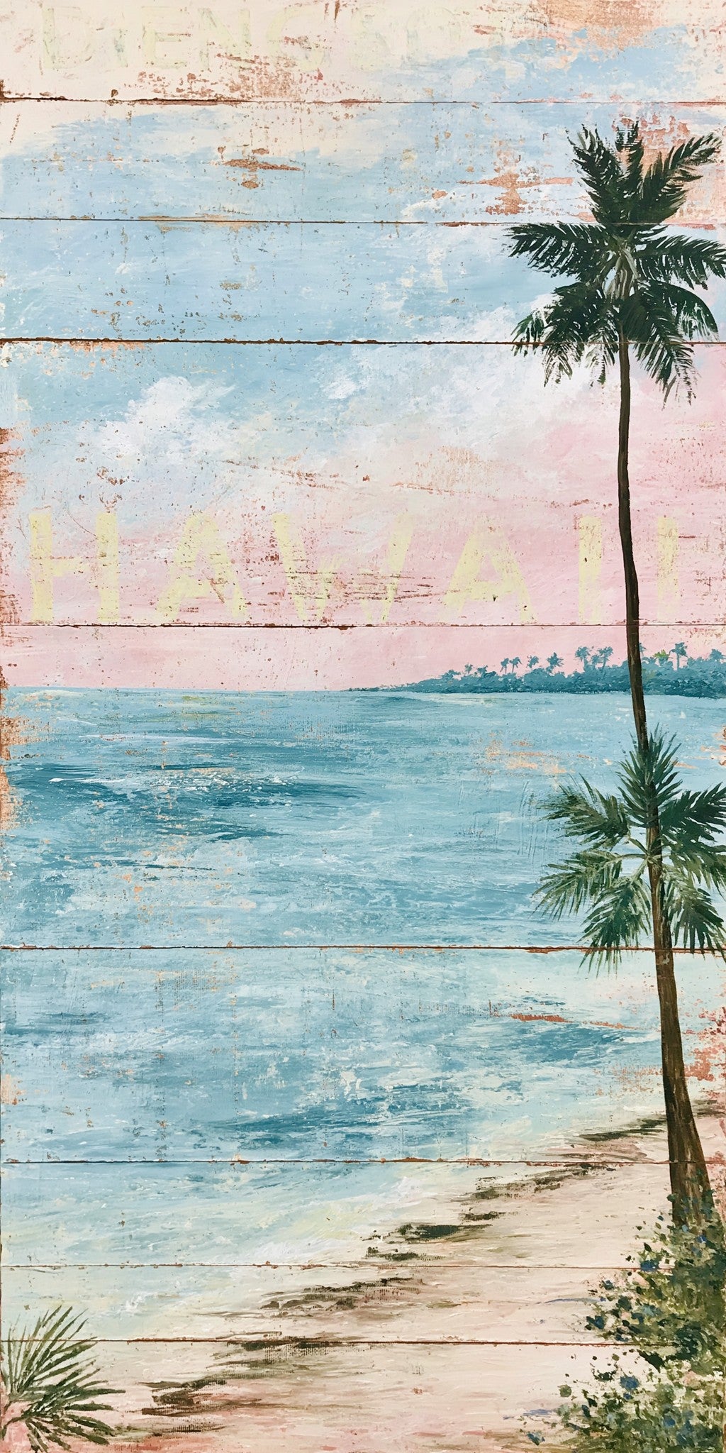Pastel Shore Planks — full design art