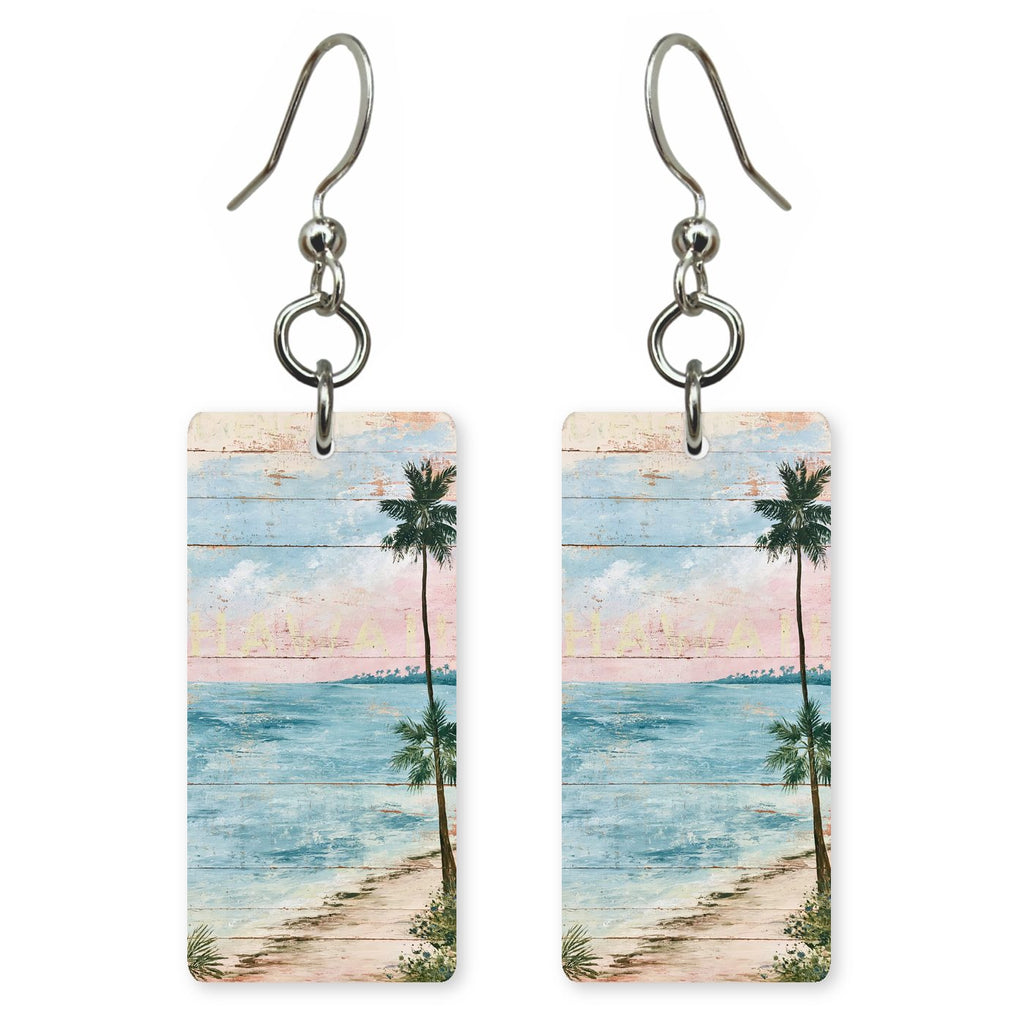 Pastel Shore Planks — She's Choosing earrings, shown as a pair