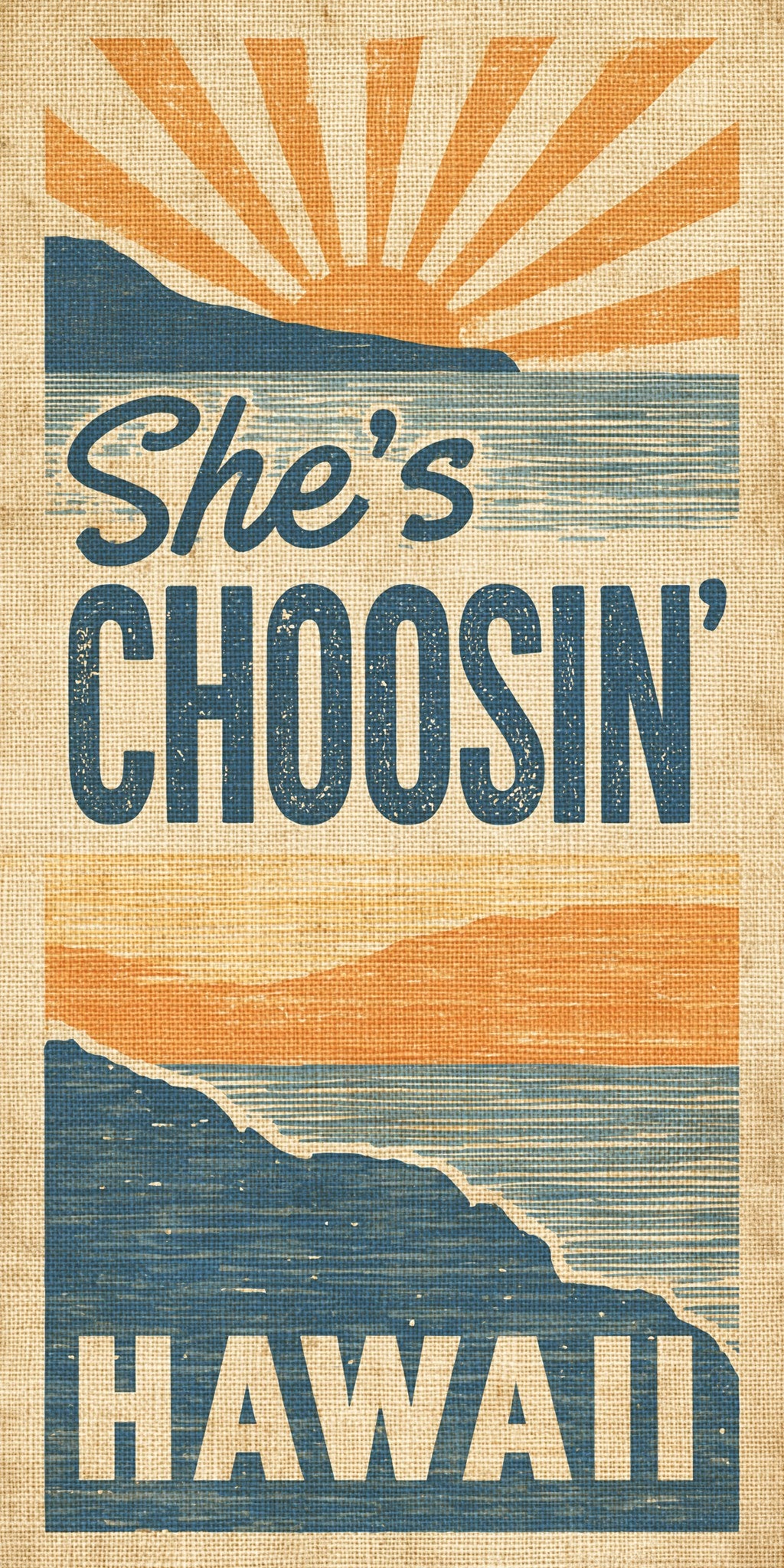 Sunburst Poster — full design art