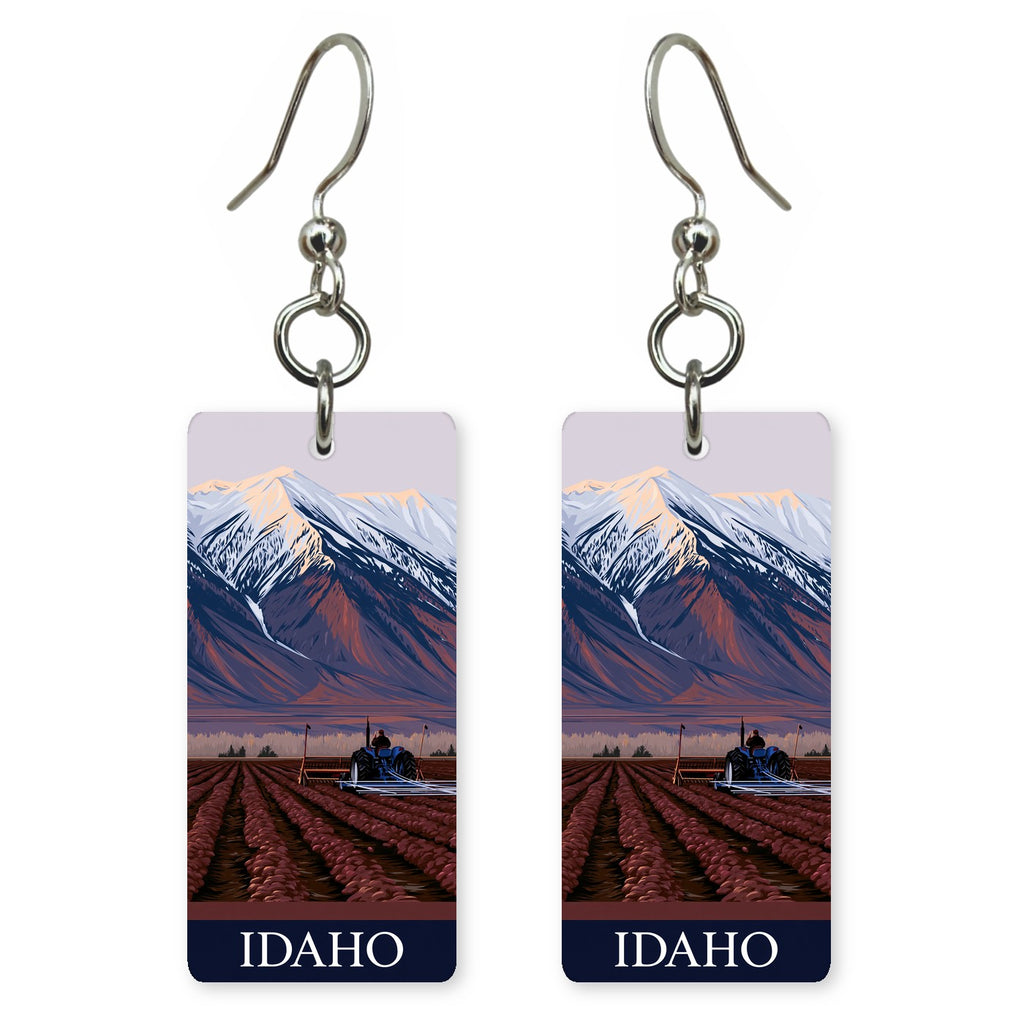 Idaho potato harvest earrings