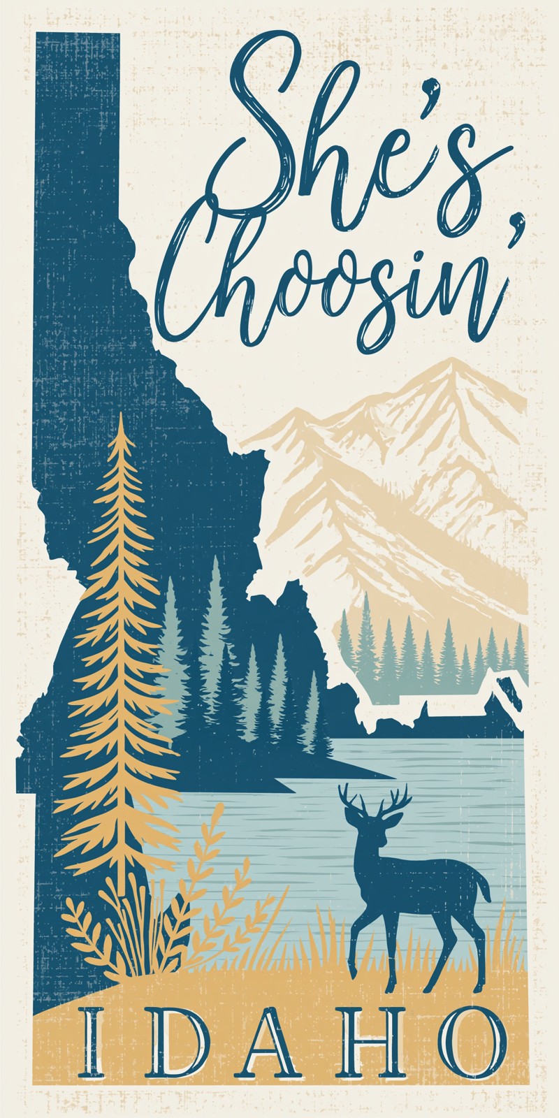 She's Choosing Idaho Earrings | Idaho Pines Card | SC12B4