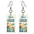 Canyon Sunburst — She's Choosing earrings, shown as a pair