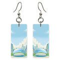Cloud Gate Bean — She's Choosing earrings, shown as a pair